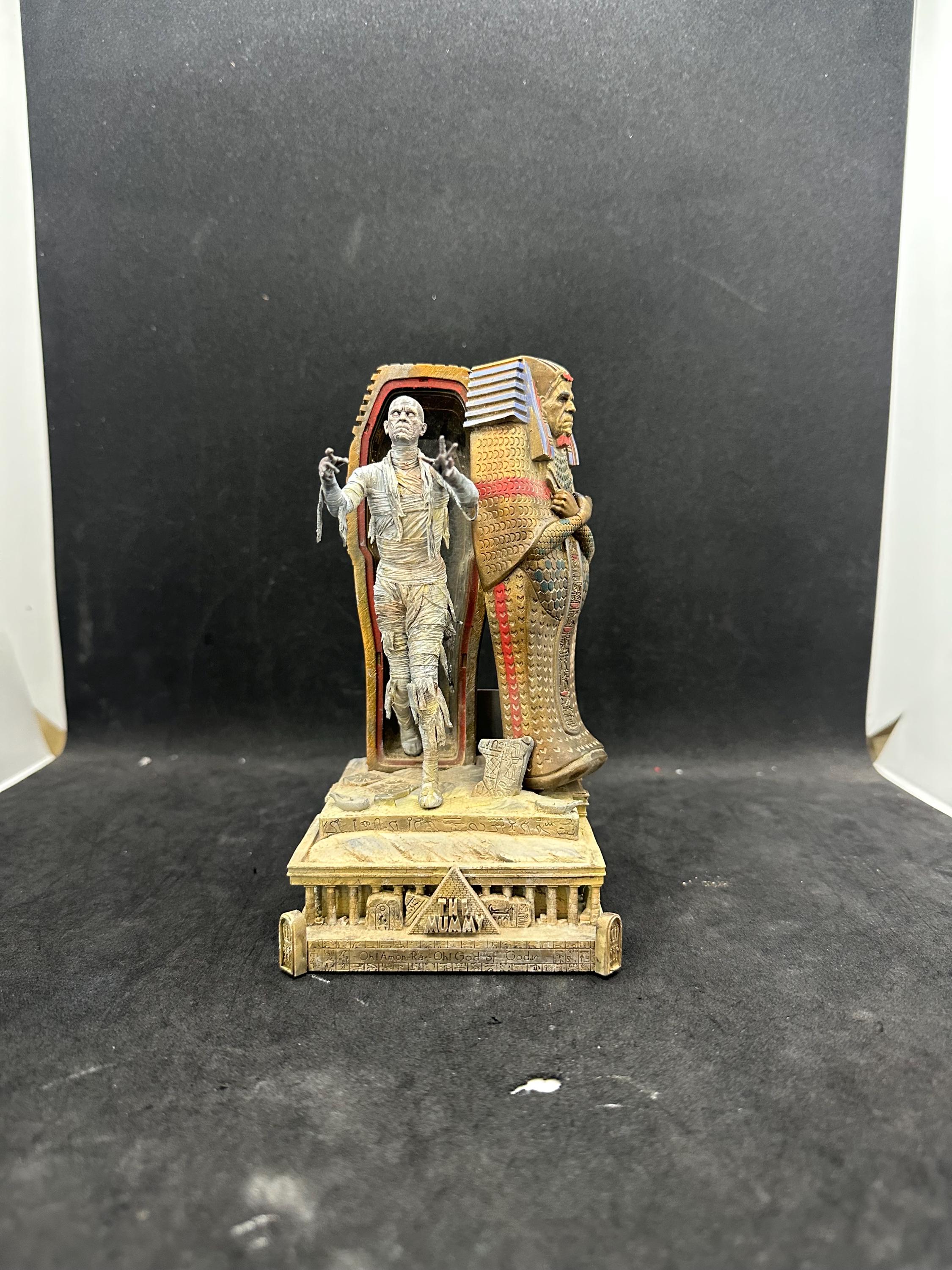 The Mummy Diorama - 3D Resin Hand-Painted Figure - Universal Monsters (1932 Film), Classic Horror Collector's Gift