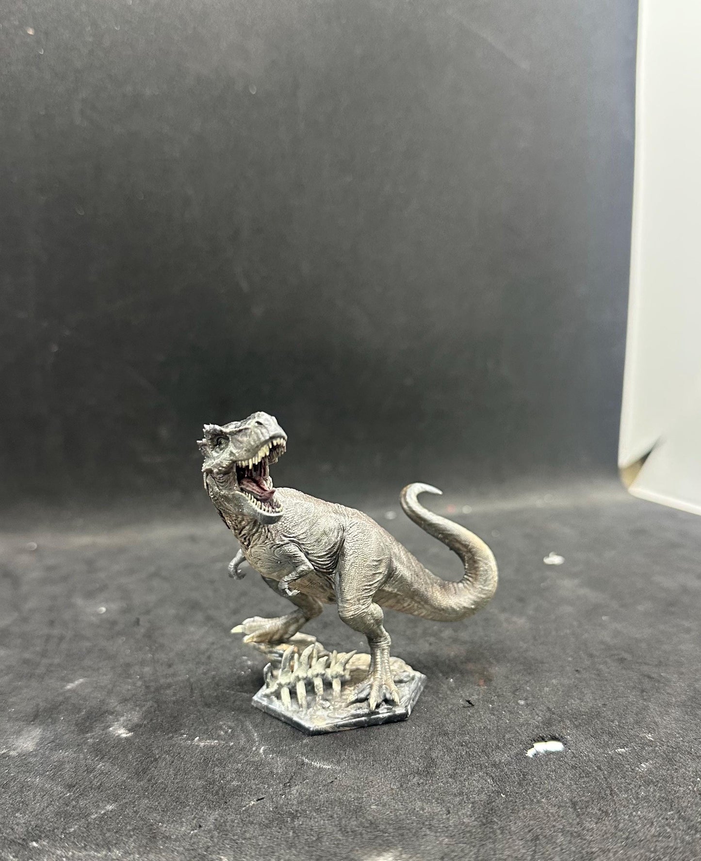 T-REX Dinosaur Hand-Painted Resin Figurine - Hyper-Detailed 3D Printed Statue - Paleontology Collector Gift