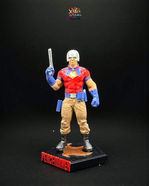 PEACEMAKER-Inspired Hand-Painted 3D Resin Statue - Suicide Squad Character Figurine - Movie Villain Gift