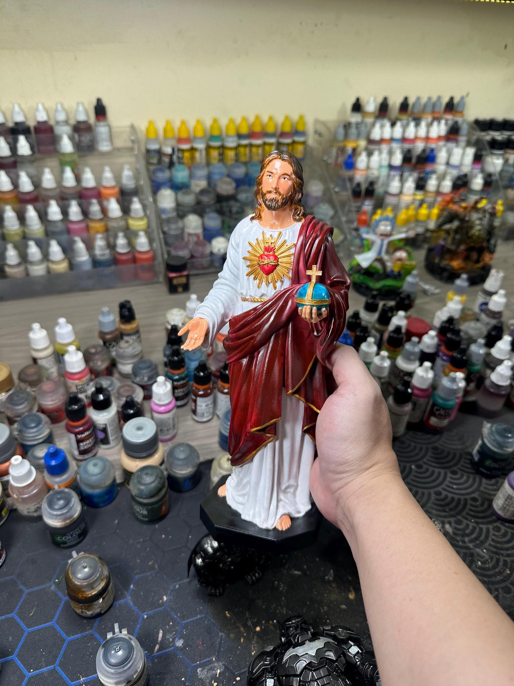 Jesus Christ Statue - Highly Detailed 3D Resin Hand-Painted Figure