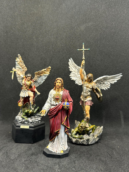 Archangel Michael Statue – Hand-Painted Resin Angel Figurine