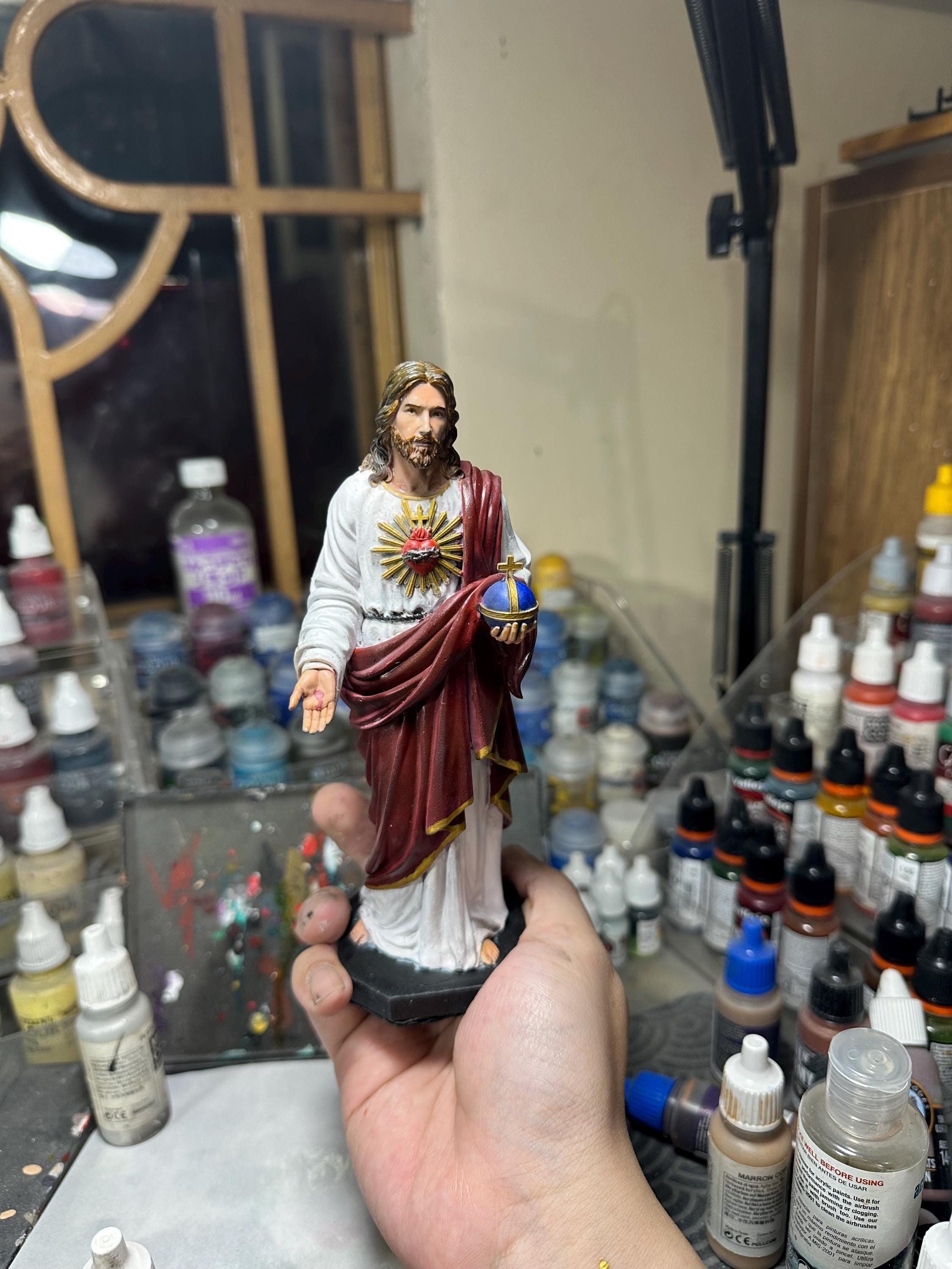 Jesus Christ Statue - Highly Detailed 3D Resin Hand-Painted Figure