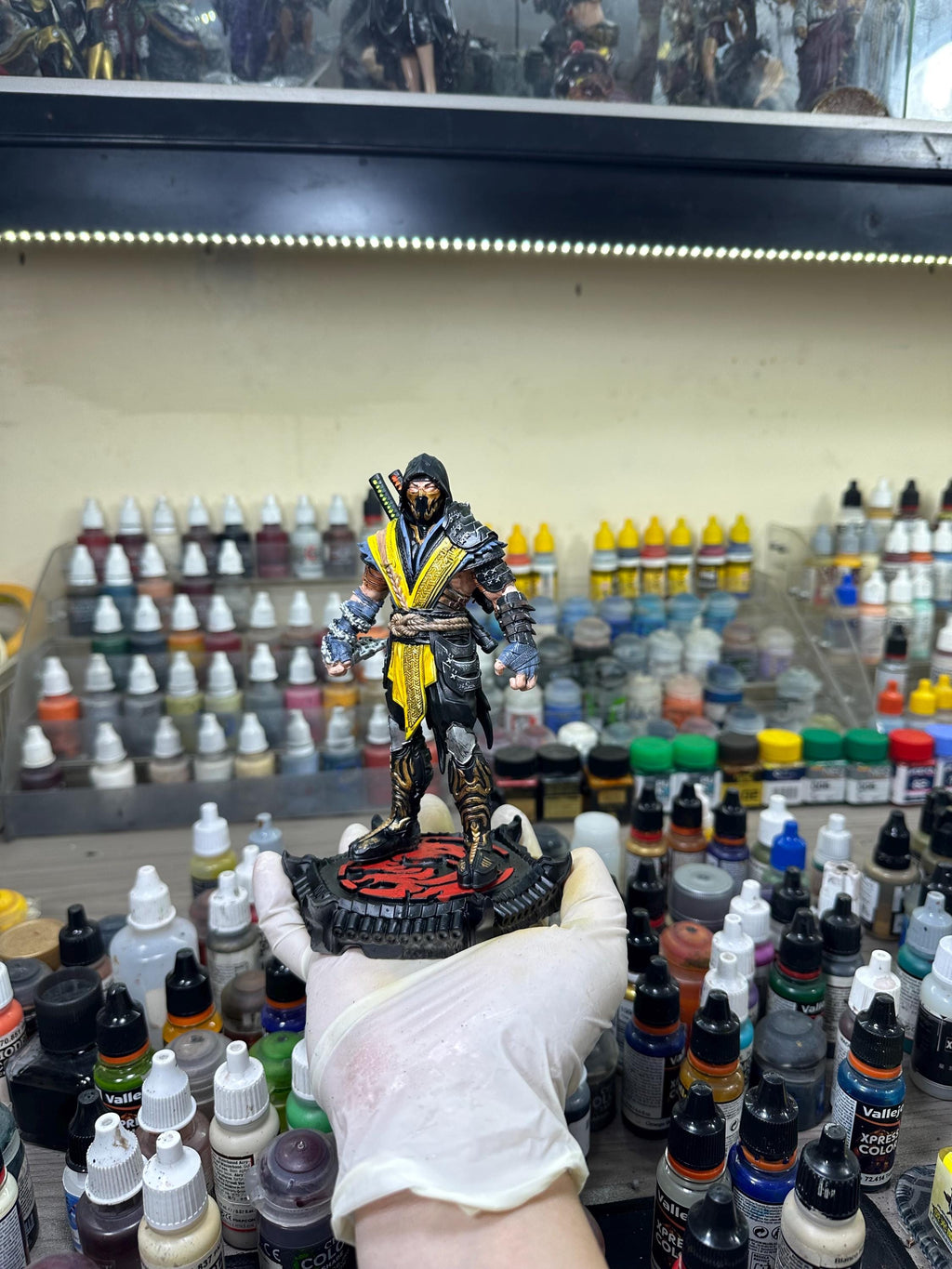Scorpion Mortal Kombat Figure | Hand-Painted Resin Game Art Statue