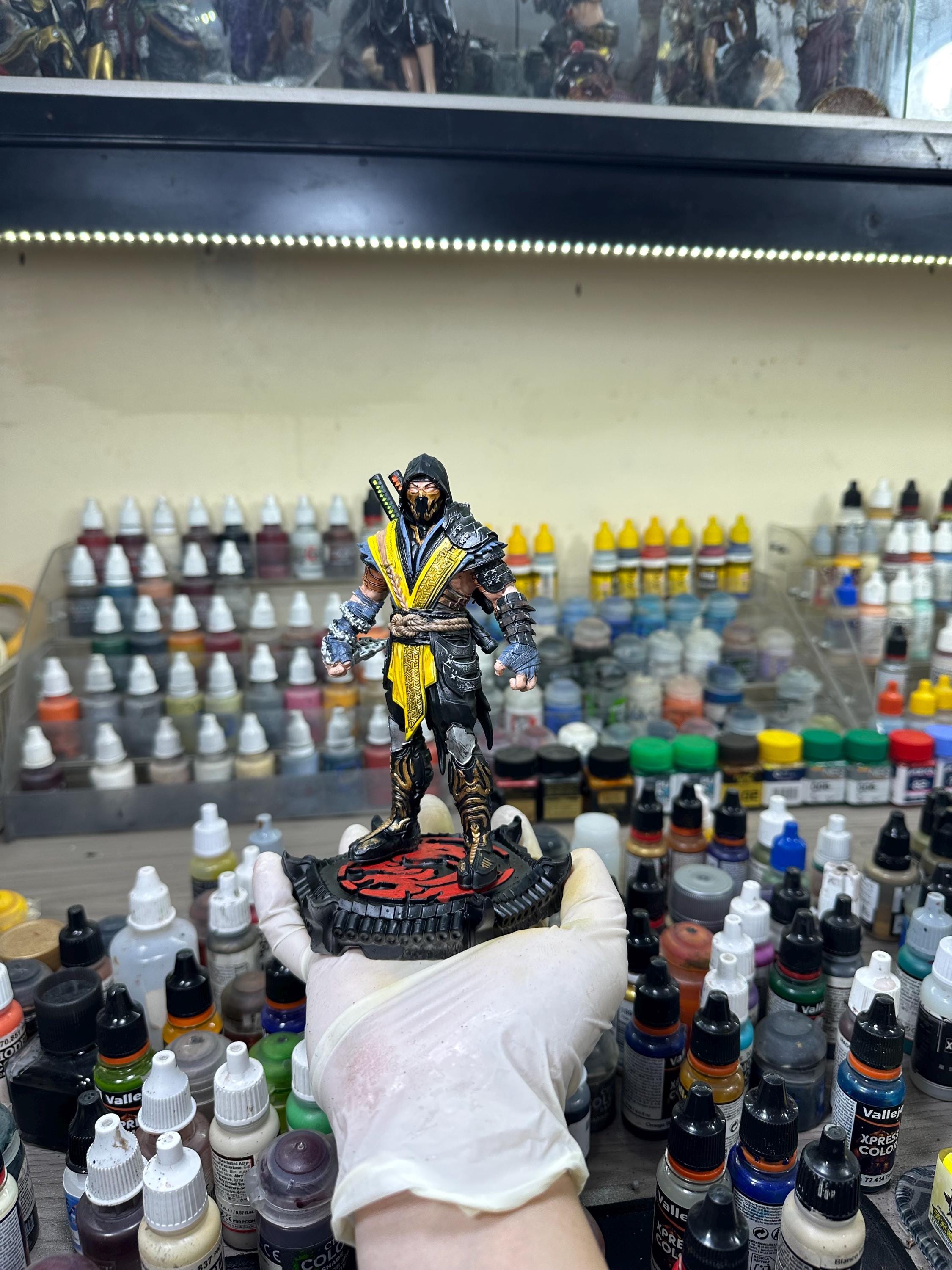 Scorpion Mortal Kombat Figure | Hand-Painted Resin Game Art Statue