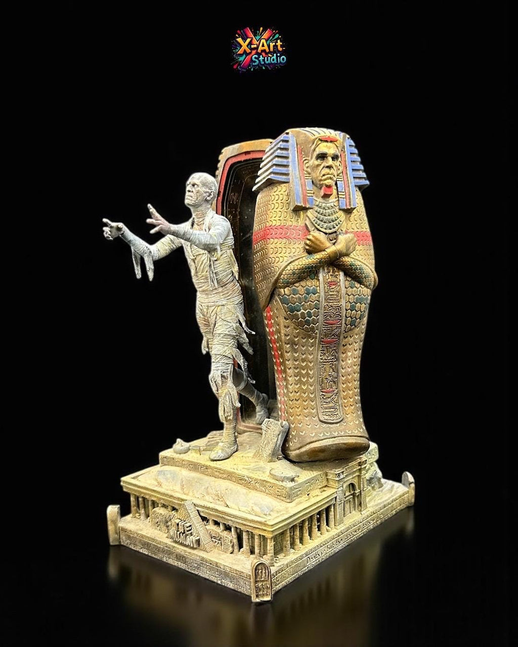 The Mummy Diorama - 3D Resin Hand-Painted Figure - Universal Monsters (1932 Film), Classic Horror Collector's Gift