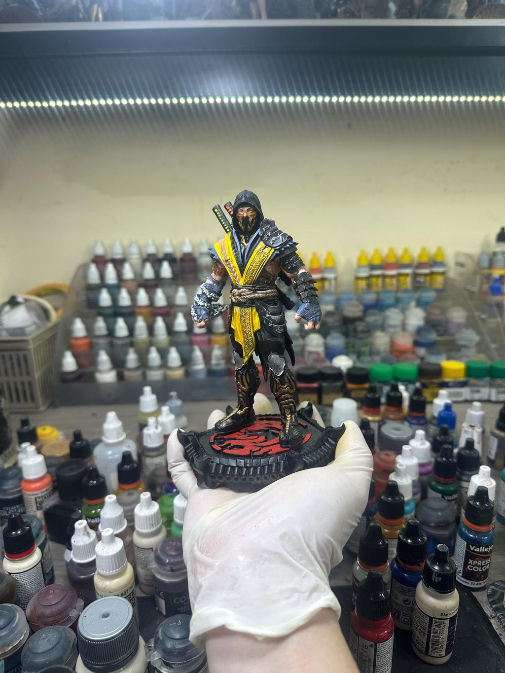 Scorpion Mortal Kombat Figure | Hand-Painted Resin Game Art Statue