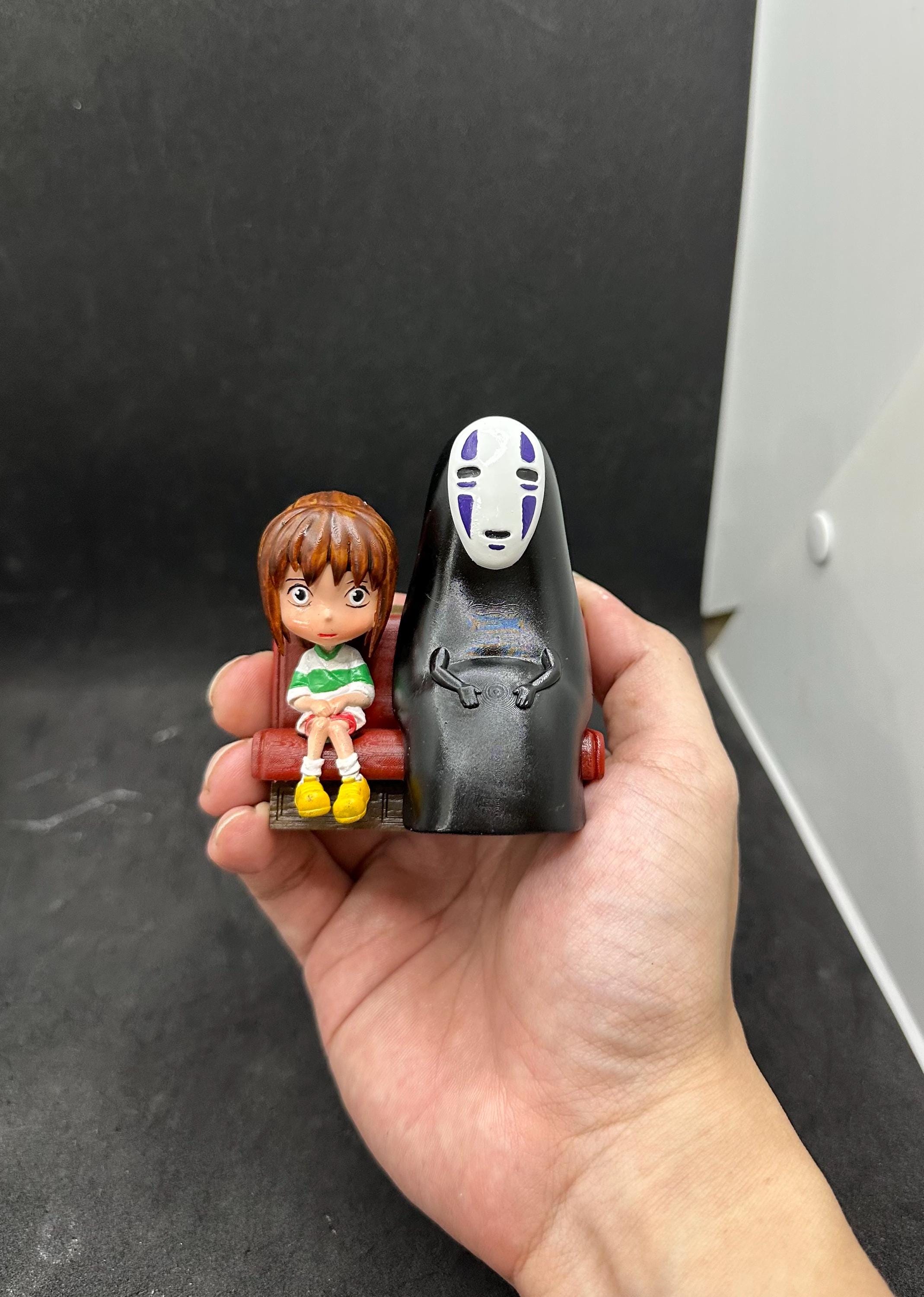Chihiro & No-Face Train Scene - Hand-Painted 3D Resin Figure