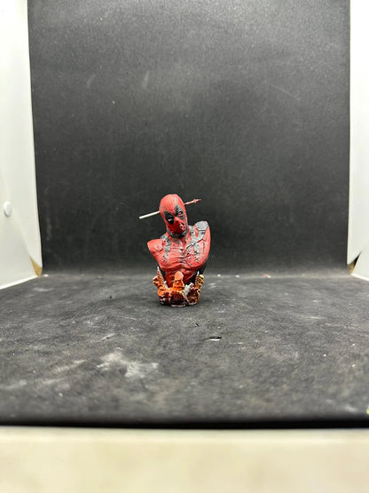Deadpool Zombie Cosplay Bust - Hand-Painted Resin Horror Marvel Collector Gift