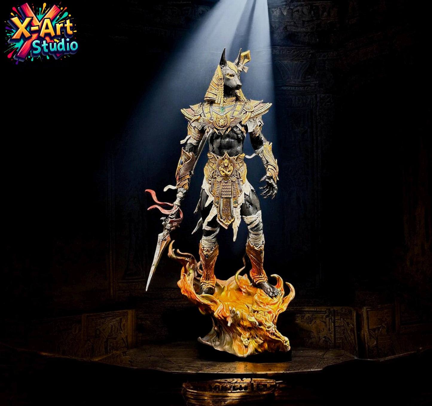 Anubis: Egyptian God of the Afterlife - 3D Resin Hand-Painted Figure