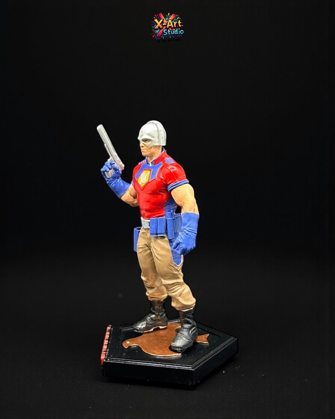 PEACEMAKER-Inspired Hand-Painted 3D Resin Statue - Suicide Squad Character Figurine - Movie Villain Gift