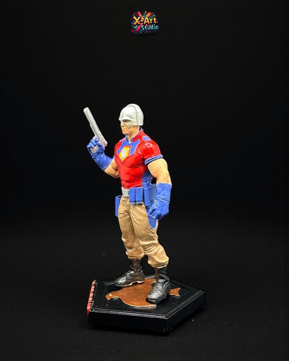 PEACEMAKER-Inspired Hand-Painted 3D Resin Statue - Suicide Squad Character Figurine - Movie Villain Gift