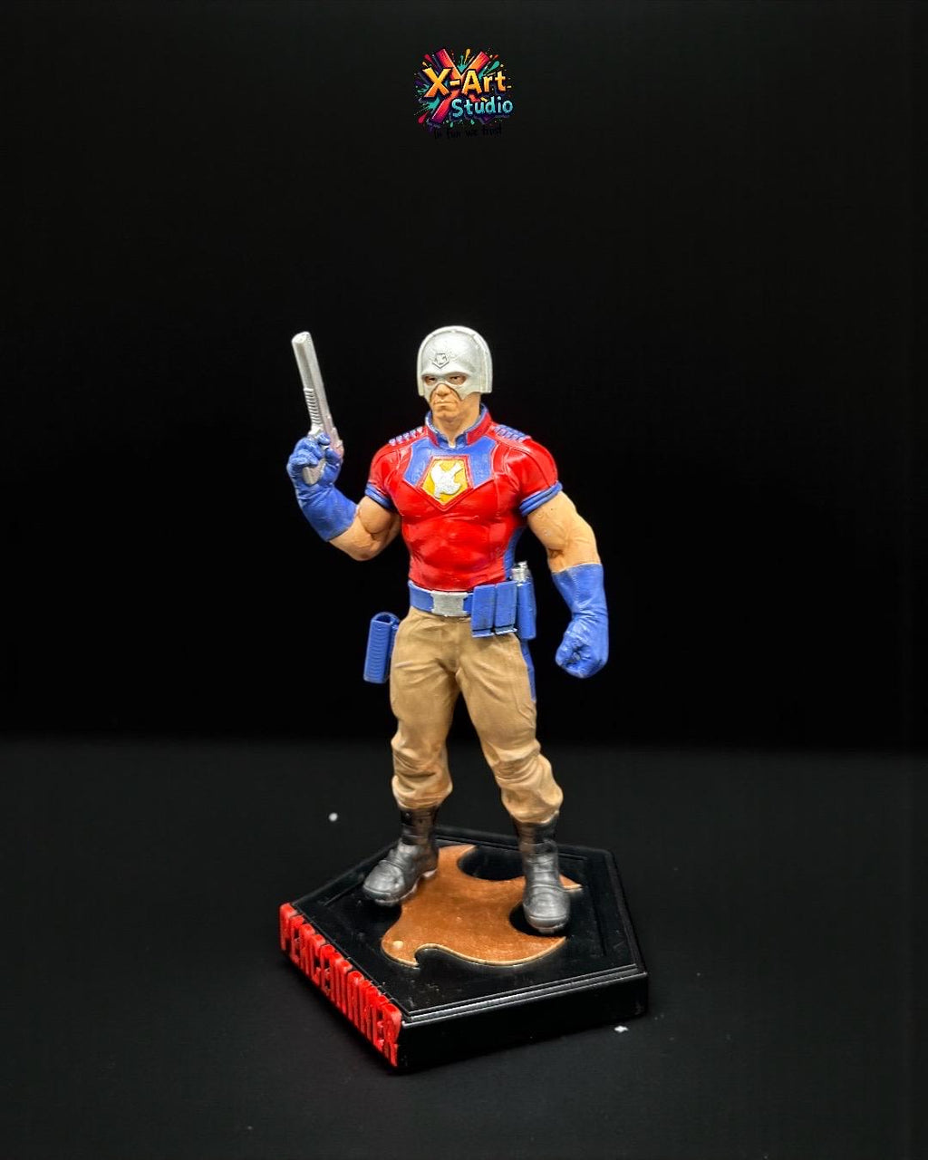 PEACEMAKER-Inspired Hand-Painted 3D Resin Statue - Suicide Squad Character Figurine - Movie Villain Gift