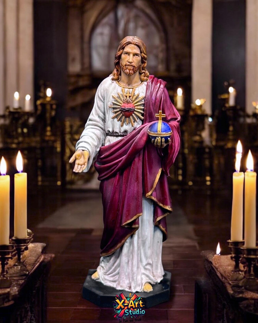 Jesus Christ Statue - Highly Detailed 3D Resin Hand-Painted Figure