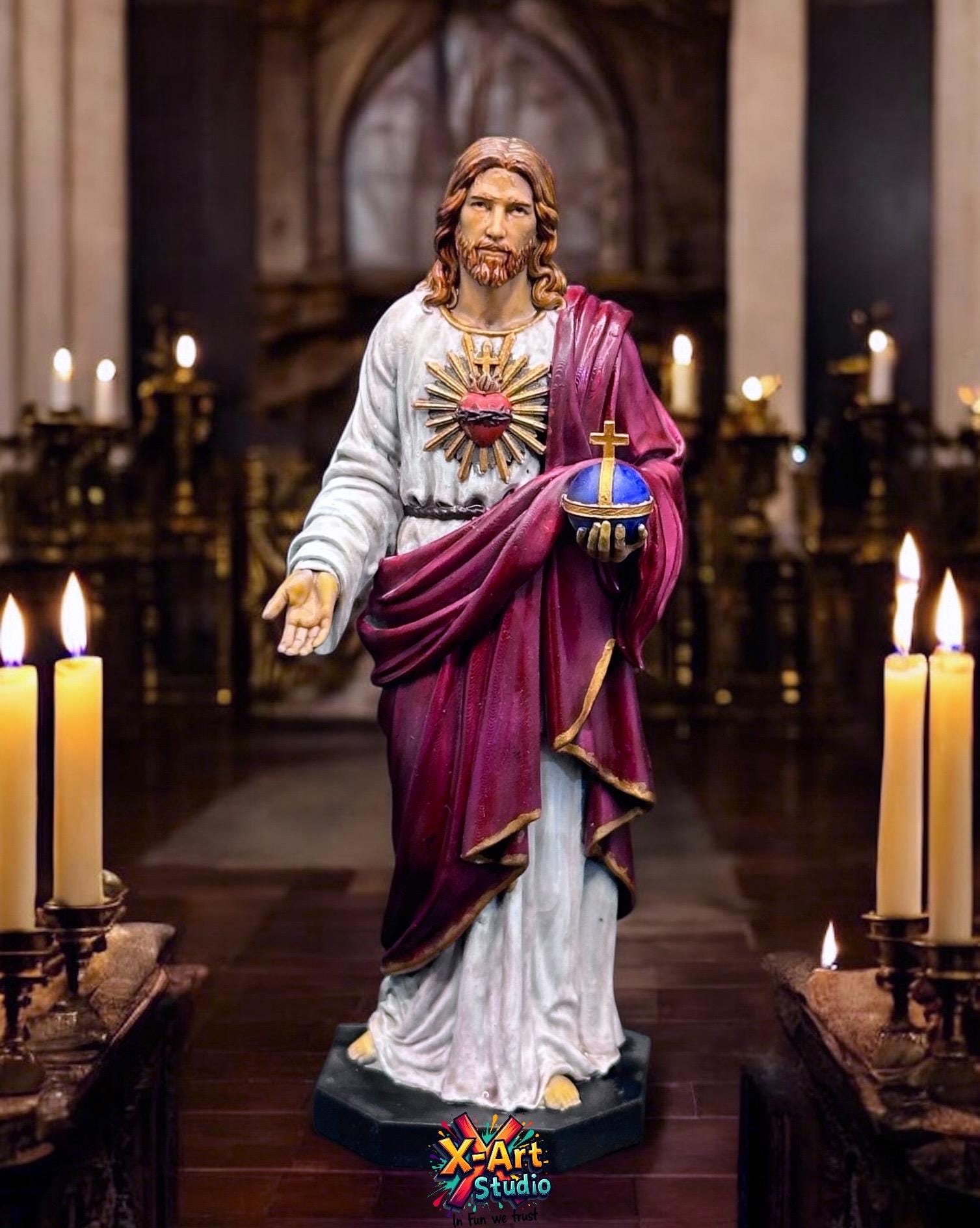 Jesus Christ Statue - Highly Detailed 3D Resin Hand-Painted Figure