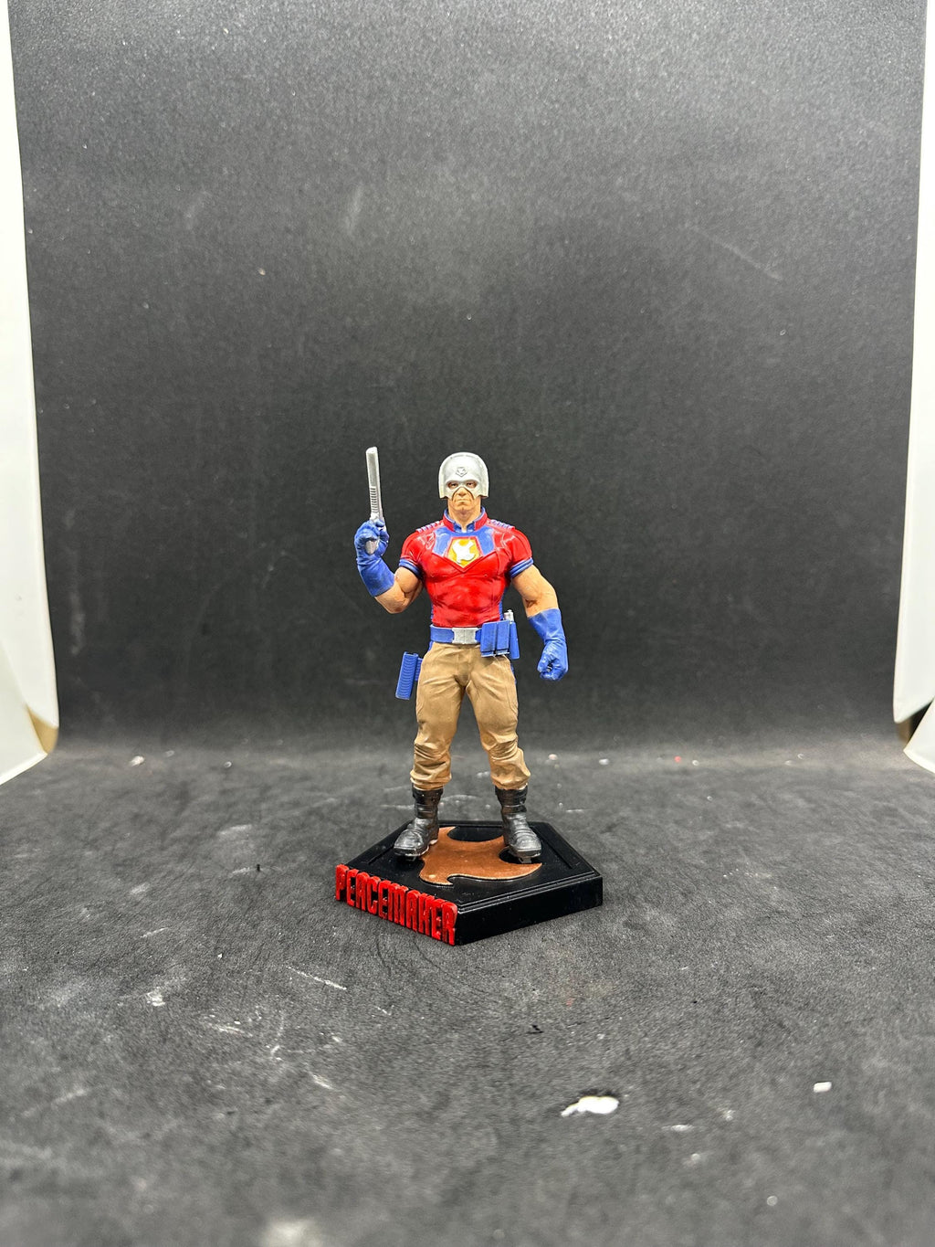 PEACEMAKER-Inspired Hand-Painted 3D Resin Statue - Suicide Squad Character Figurine - Movie Villain Gift