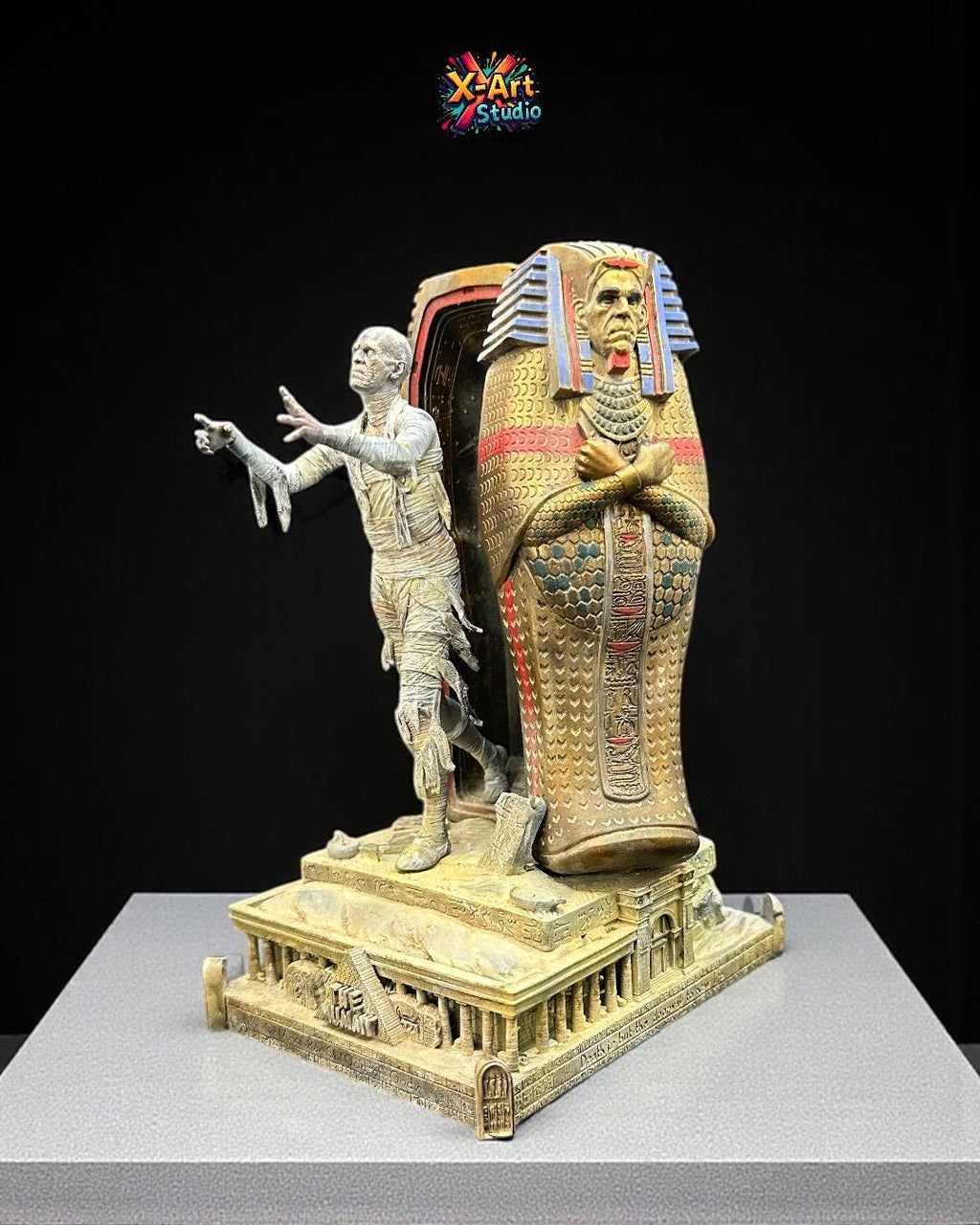 The Mummy Diorama - 3D Resin Hand-Painted Figure - Universal Monsters (1932 Film), Classic Horror Collector's Gift