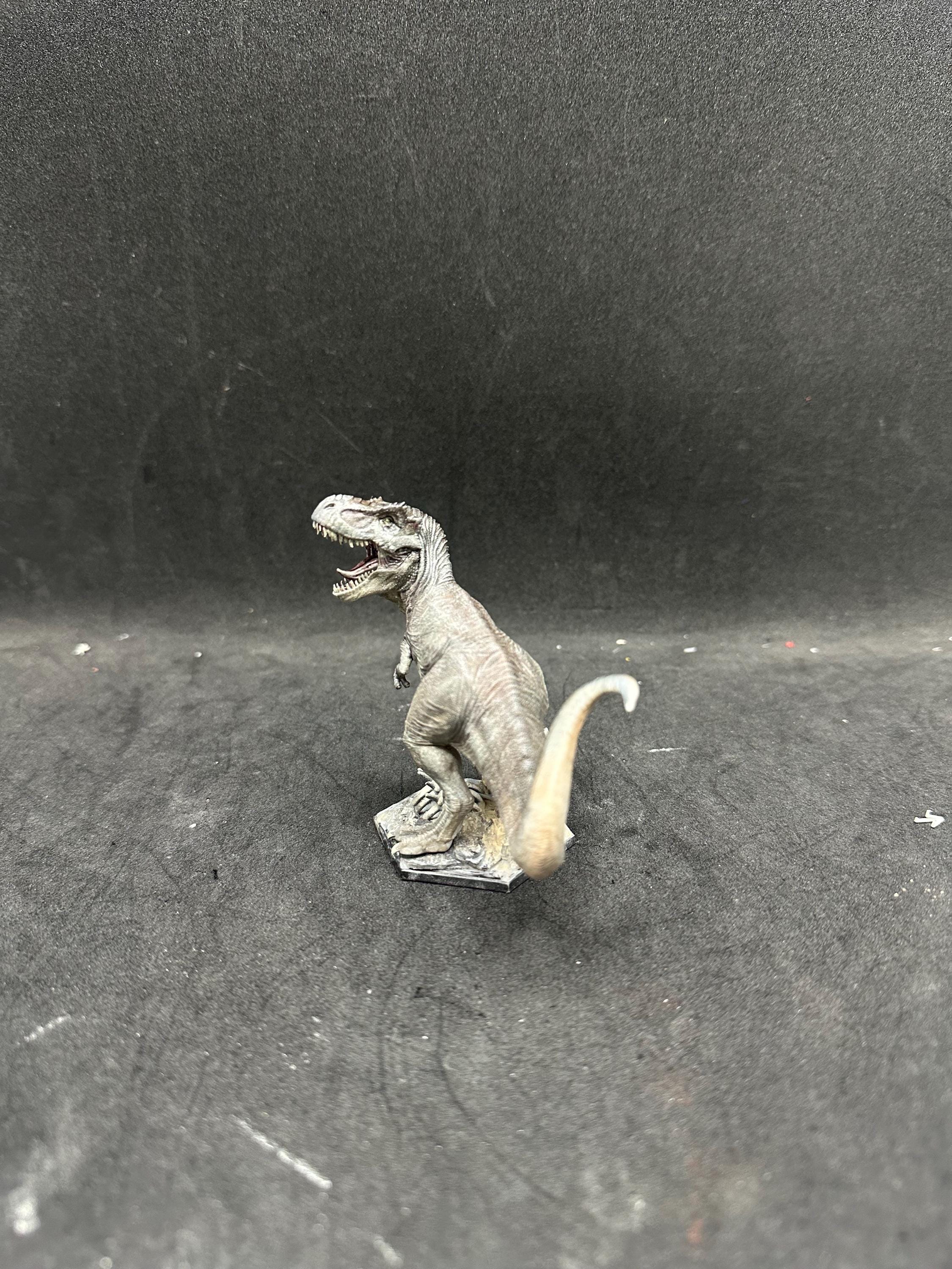 T-REX Dinosaur Hand-Painted Resin Figurine - Hyper-Detailed 3D Printed Statue - Paleontology Collector Gift