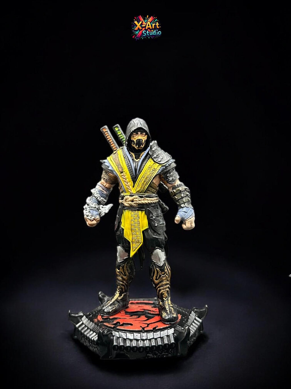 Scorpion Mortal Kombat Figure | Hand-Painted Resin Game Art Statue
