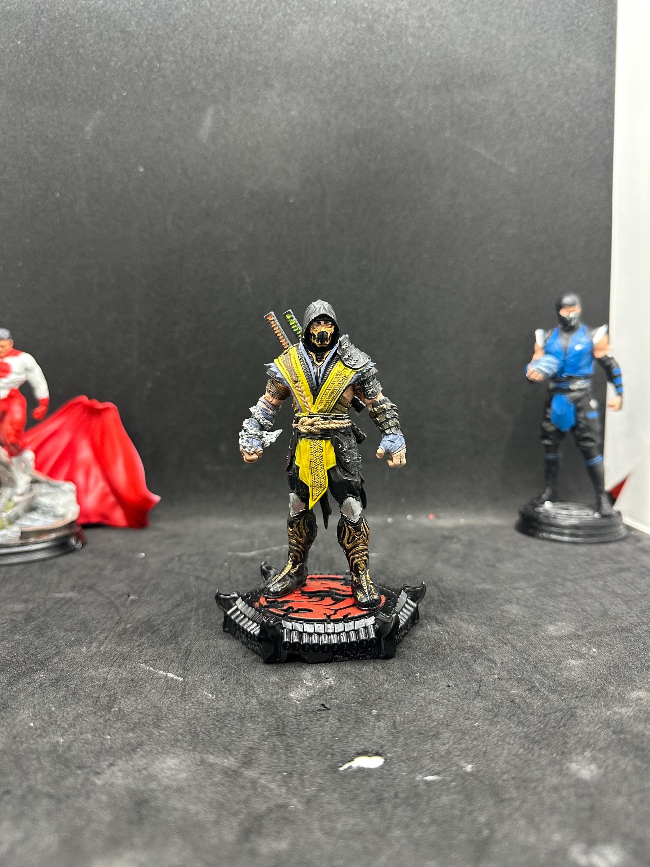 Scorpion Mortal Kombat Figure | Hand-Painted Resin Game Art Statue