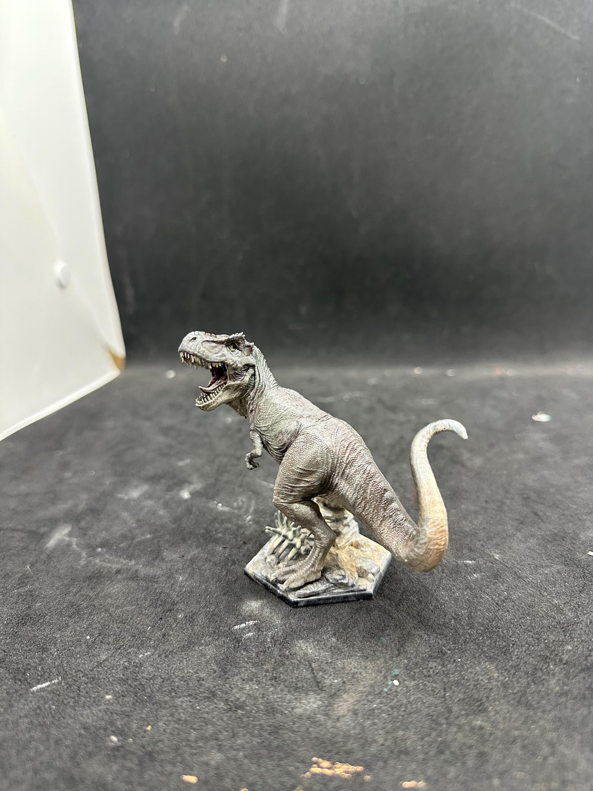T-REX Dinosaur Hand-Painted Resin Figurine - Hyper-Detailed 3D Printed Statue - Paleontology Collector Gift