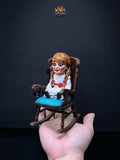 Annabelle On Rocking Chair: Hand-Painted 3D Resin Horror Figure