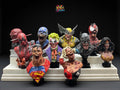 Set of 10 Undead Hero Busts - Horror Fan Art - Hand-Painted Resin Statues