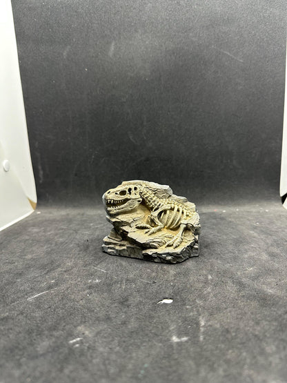 Hand-Painted T-Rex Fossil Sculpture – Museum Quality Paleontology Decor