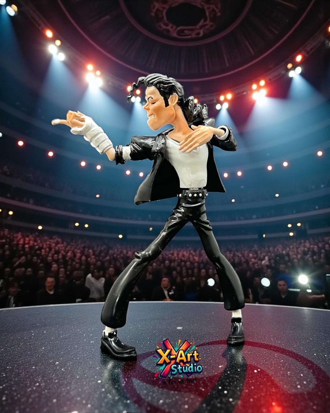Hand-Painted Micheal Jackson Figurine – Iconic Singer, Retro Stage Performer, Resin Collectible
